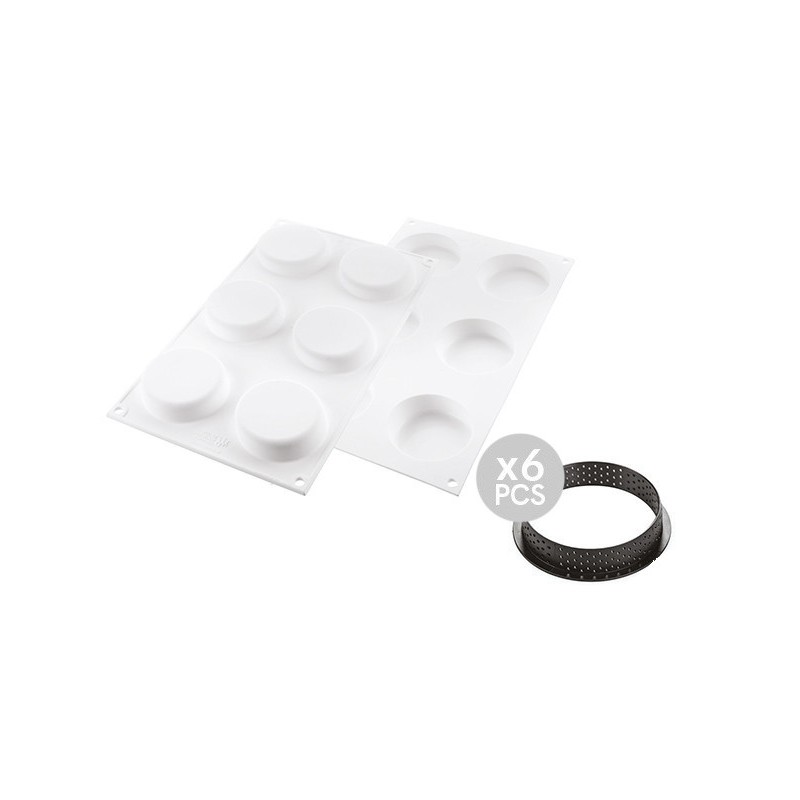 Moule Silicone Insert 12 Cercles Ø 26 cm Silikomart Professional