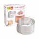 Ronde RVS Verstelbare Bakvorm Hoog 8,5 cm - Scrapcooking
