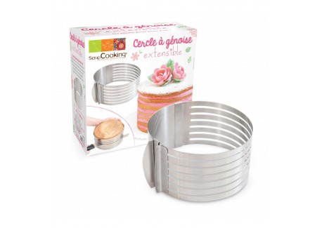 Ronde RVS Verstelbare Bakvorm Hoog 8,5 cm - Scrapcooking