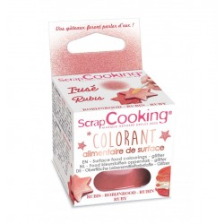 Colorant Alimentaire de Surface Rouge Rubis 5 g - Scrapcooking Colorant Alimentaire de Surface Rouge Rubis 5 g - Scrapcooking