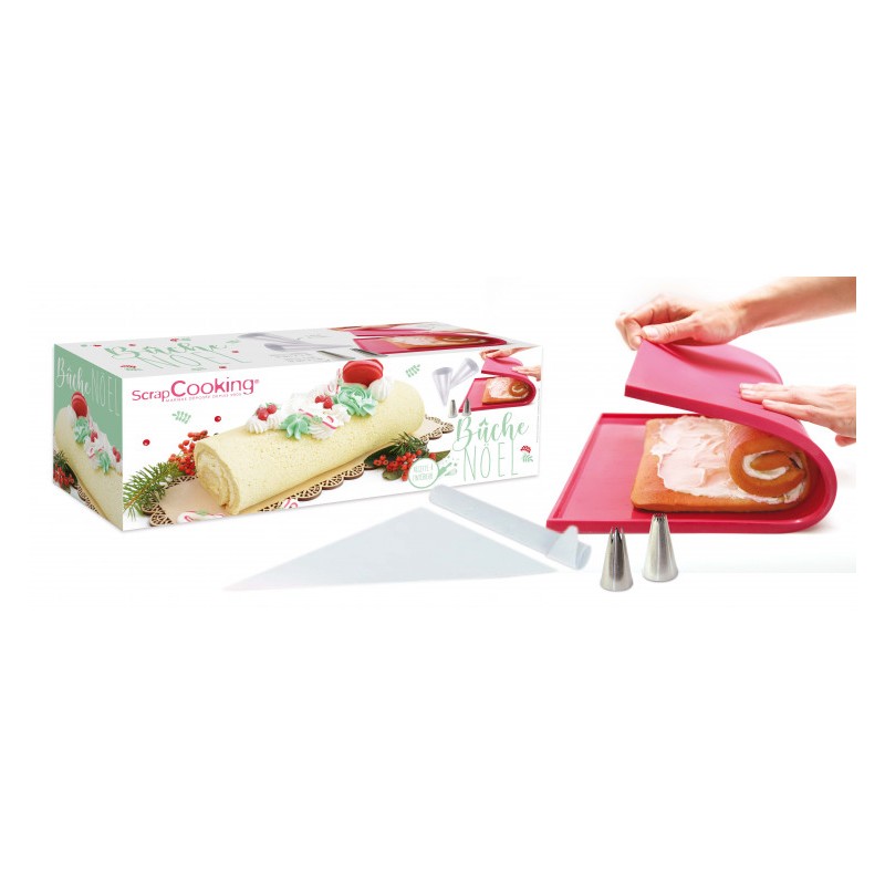 Scrapcooking - Set de 2 Boîtes à Bûche ou Cakes 35x11x11 cm - Les Secrets  du Chef