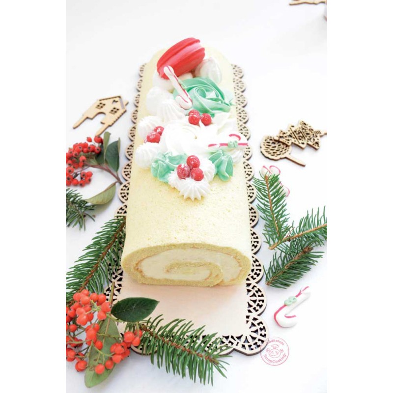 ScrapCooking - Kit Bûche de Noël Roulée - Accessoires Pâtisserie