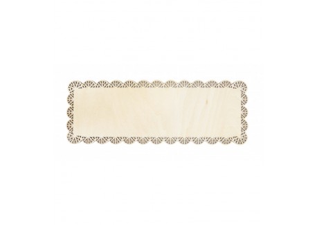 Rechthoekige Houten Taarthouder 36x13 cm - Scrapcooking