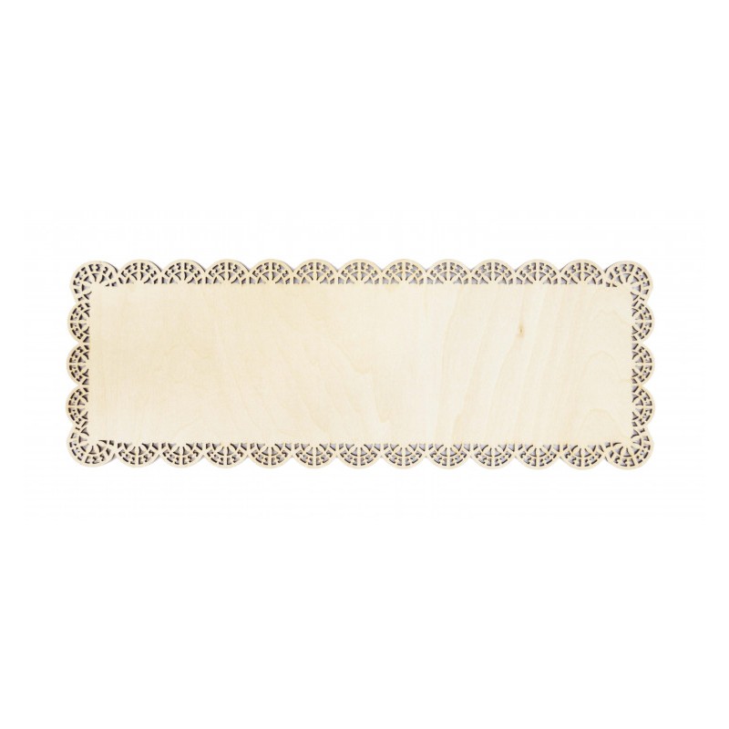 Scrapcooking Support A Gateaux Rectangulaire En Bois 36x13 Cm Les Secrets Du Chef