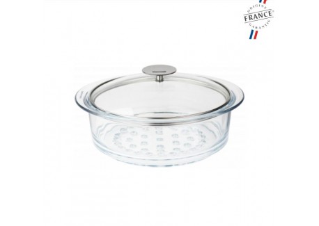 Cuit Vapeur en Verre 24 cm - Cristel