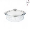 Cuit Vapeur en Verre 24 cm