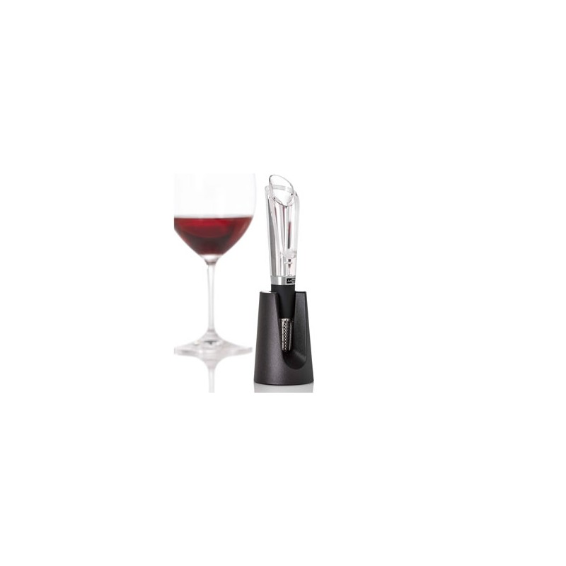 Aerateur vin rouge en verre noir