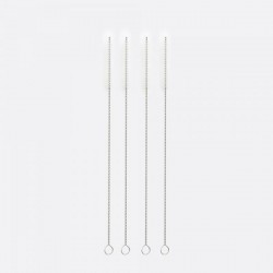 Goupillon pour Pailles 4 pcs - Point Virgule Goupillon pour Pailles 4 pcs - Point Virgule