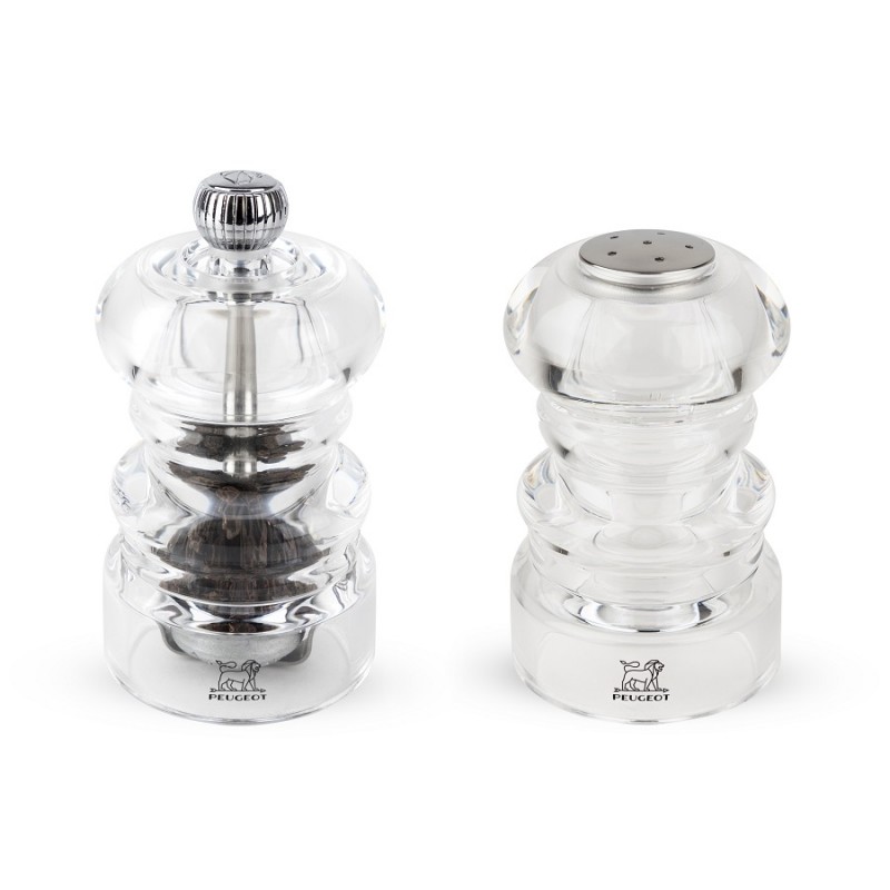 Moulin à Poivre Et Salière 2en1 Peugeot Oslo - Bois PEFC, Inox - 11 Cm - Fabrication Française