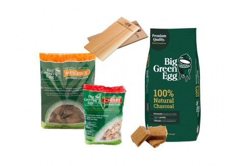 Pack Fumage N°2 - Cèdre - Mesquite - Cerisier 5 pcs - Big Green Egg