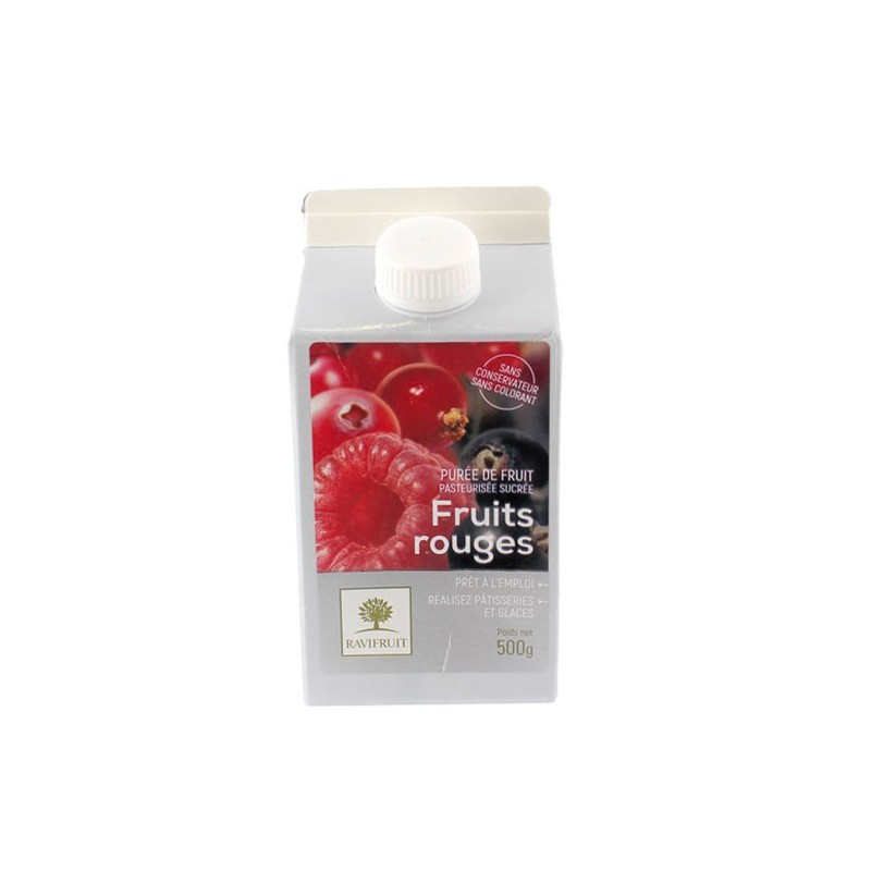 Ravifruit - Purée de Fruit Fruits Rouges 500 g - Les Secrets du Chef