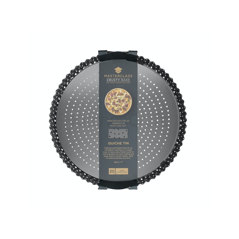 Moule à Tarte Perforé Fond Amovible 25 cm  - KitchenCraft
