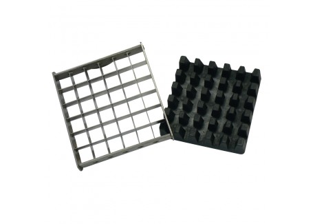 Vierkante Frieten Cutter 12x12 mm + Pusher - Le Tellier