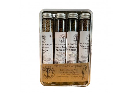 Coffret "Les Poivres d'Exception" - Comptoir Africain