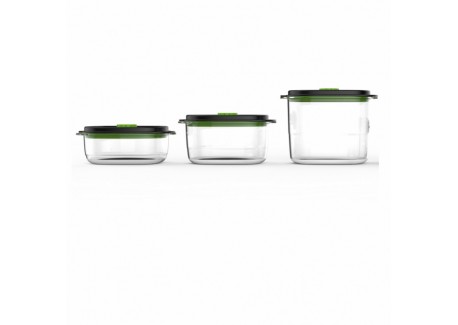 Fresh Set 3 Boites hermétique fraîcheur et marinade pour machine sous vide  - FoodSaver