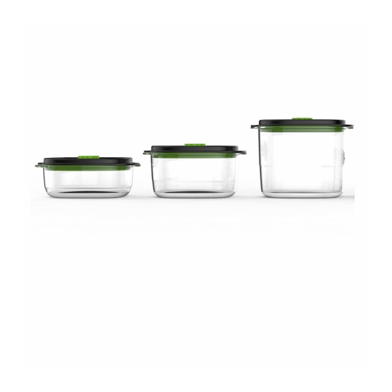 Fresh Set 3 Boites hermétique fraîcheur et marinade pour machine sous vide  - FoodSaver