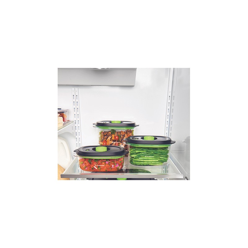 Fresh Set 3 Boites hermétique fraîcheur et marinade pour machine sous vide  - FoodSaver
