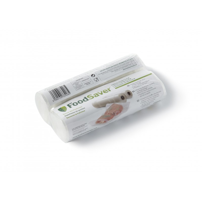 FoodSaver - Rouleaux Sacs Sous Vide 20 cm x 6,7 m 2 pcs - Les