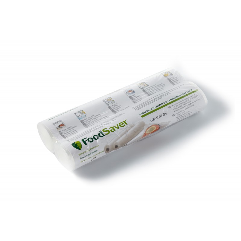 FoodSaver - Rouleaux Sacs Sous Vide 28 cm x 5,5 m 2 pcs - Les Secrets du  Chef