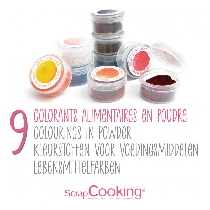 Scrapcooking - Colorant Poudre Marron (ou Marron Chocolat) 5 g - Les  Secrets du Chef