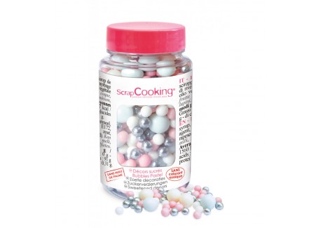 Zoete Decoraties Bubbles Pastel 70 g - Scrapcooking
