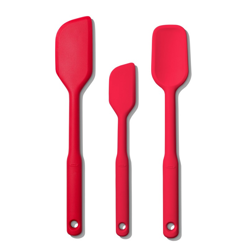 Oxo Good Grips - Spatule Cuillère Silicone 30 cm Rouge - Les Secrets du Chef