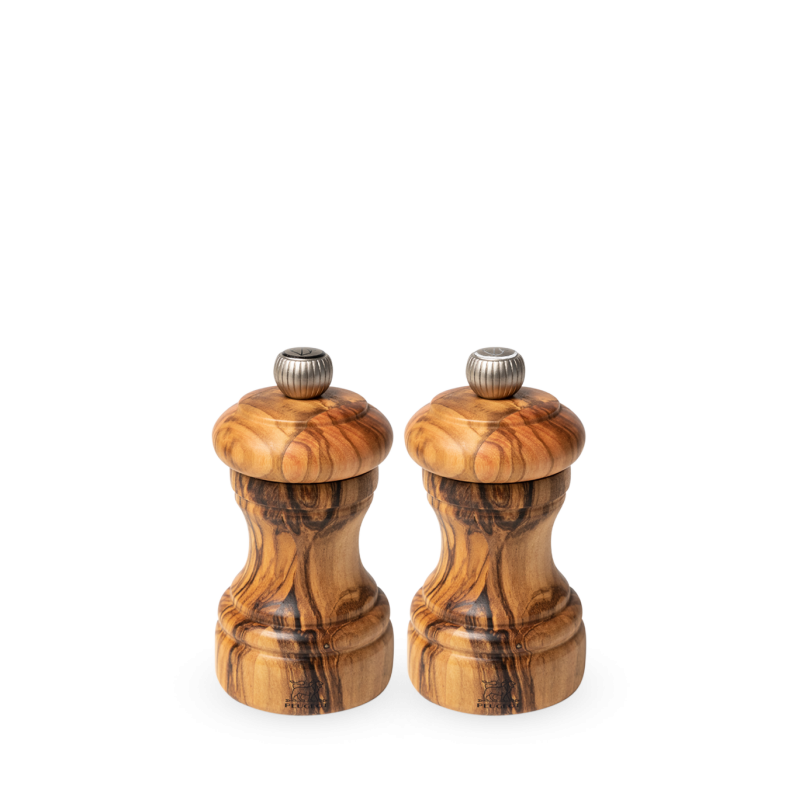 Bistro Duo Moulins à Poivre et à Sel 10 cm Bois d'Olivier  - Peugeot