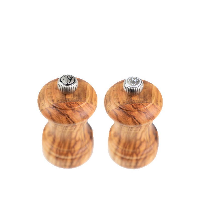 Bistro Duo Moulins à Poivre et à Sel 10 cm Bois d'Olivier  - Peugeot