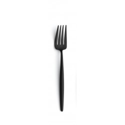 Moon Black Fourchette de Table Brossé Manche Noir  - Cutipol Moon Black Fourchette de Table Brossé Manche Noir  - Cutipol