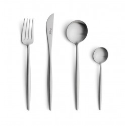 Moon Set Couverts 24 pcs Brossé + Coffret en Bois