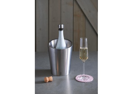 Leopold champagnekoeler ø 19,7 cm rvs mat zwart Leopold champagnekoeler ø 19,7 cm rvs mat zwart