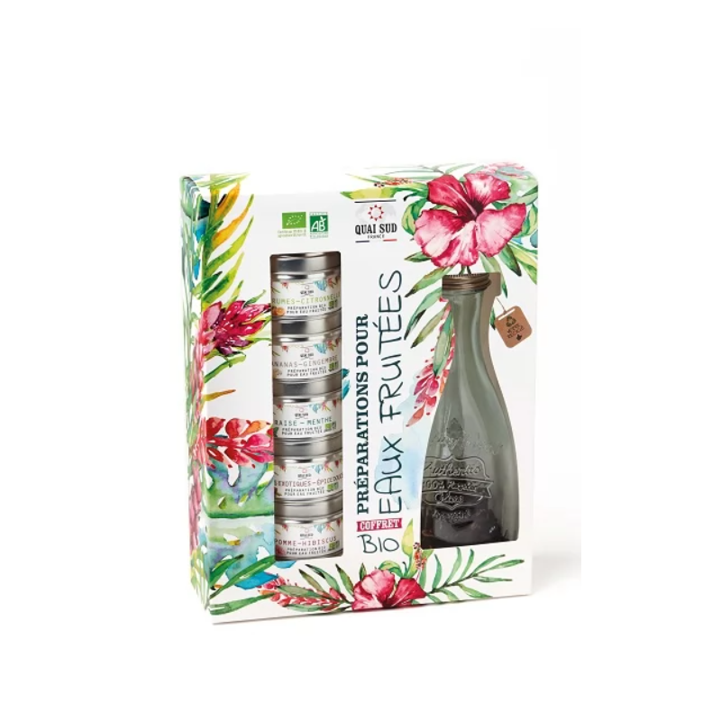 Coffret Préparations Bio pour Eaux Fruitées  - Quai Sud