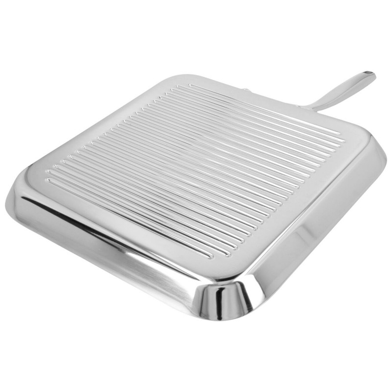 Demeyere - Specialties 3 Poêle Grill Inox 24x24 cm - Les Secrets du Chef