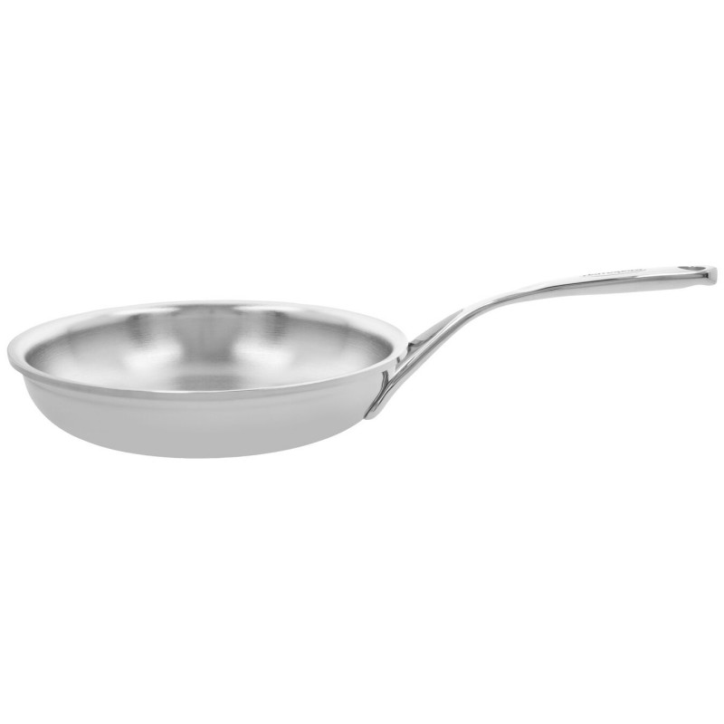 Poêle wok inox chirurgical 24cm et sa poignée amovible