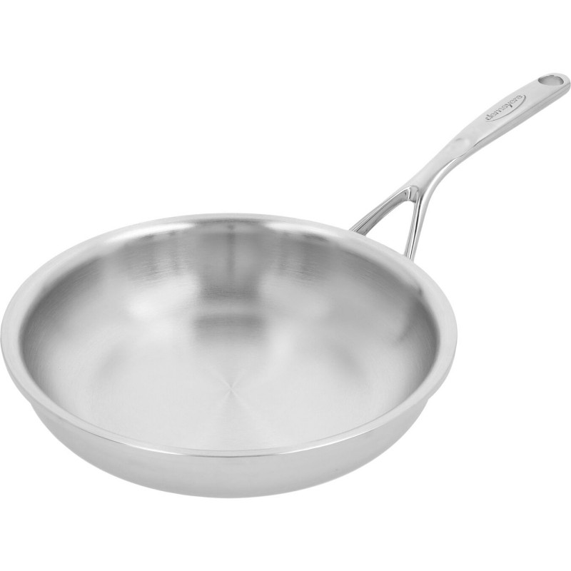 Poêle wok inox chirurgical 24cm et sa poignée amovible