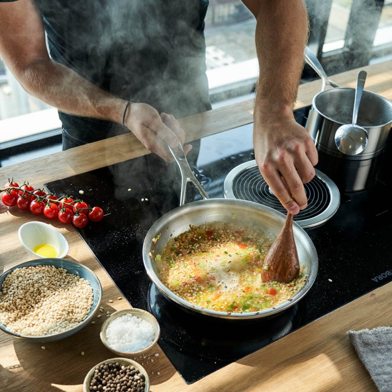 Poêle à frire, marmite avec thermomètre Poêle à frire japonaise en