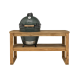 Hoes voor Barbecue + Eucalyptus Wood Table Large - Big Green Egg