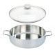 Apollo 7 Casserole Basse Inox avec Couvercle en Verre 28 cm  - Demeyere