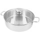 Apollo 7 Casserole Basse Inox avec Couvercle en Verre 28 cm  - Demeyere