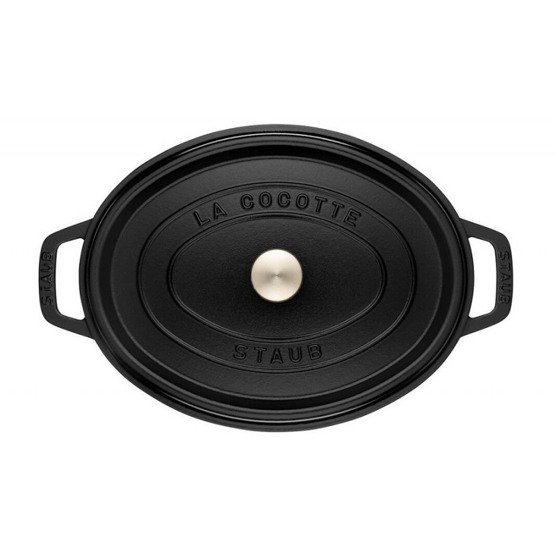 Geëmailleerde Ovale Stoofpot 33 cm Zwart 6,7 L - Staub