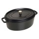 Cocotte Fonte Ovale 37 cm Noir Mat 8 l - Staub