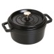 Ronde Stoofpot 20 cm Mat Zwart 2,2 l - Staub