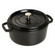 Geëmailleerde Ronde Stoofpot 24 cm Mat Zwart 3,8 L - Staub