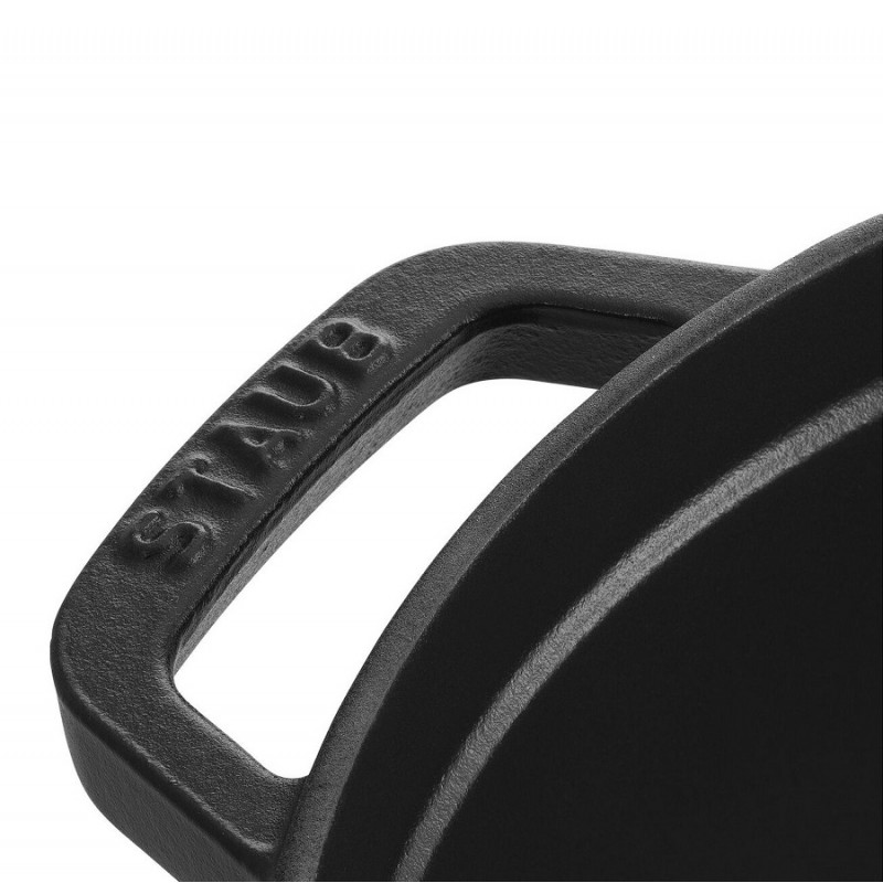 Geëmailleerde Ronde Stoofpot 24 cm Mat Zwart 3,8 L - Staub