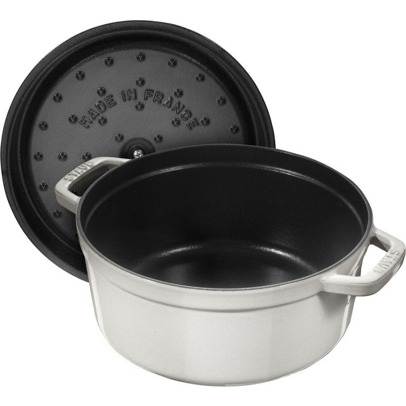 Geëmailleerde Ronde Stoofpot 26 cm Witte Truffle 3,8 L - Staub