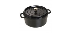 Ronde Stoofpot 26 cm Mat Zwart 5,2 l