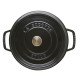 Geëmailleerde Ronde Stoofpot 26 cm Mat Zwart 5,2 L - Staub