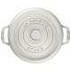 Cocotte en Fonte Émaillée Ronde 28 cm Blanc Truffe 6,7 L  - Staub