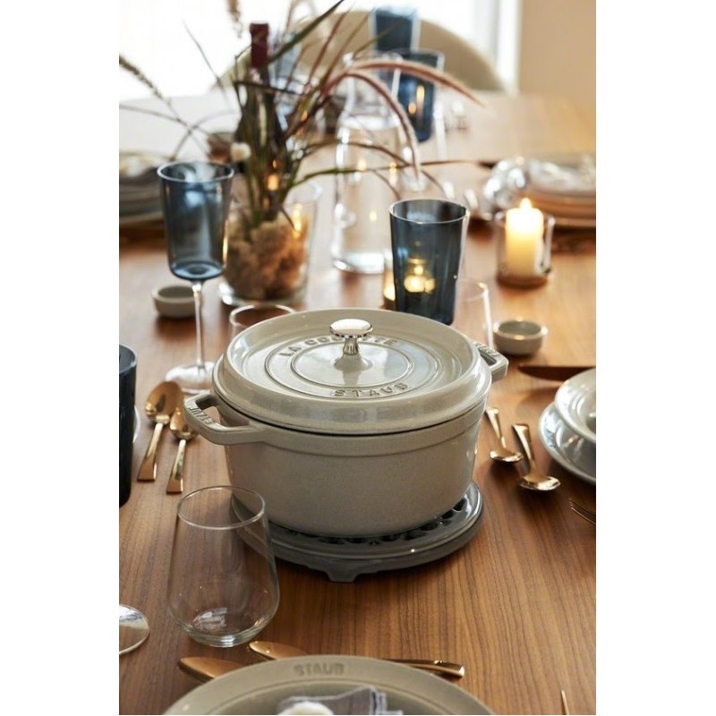 Ronde Stoofpot 28 cm Wit Truffel 6,7 l - Staub