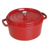Cocotte en Fonte Émaillée Ronde 28 cm Rouge Cerise 6,7 L 